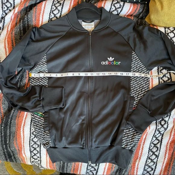 ADIDAS ORIGINALS BK5 Adi-Color Black Series DaVinci zip up track jacket. Size S - Picture 6 of 11